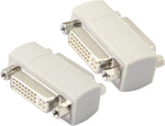 DVI Female to Female Coupler, DVI24+5/DVI-I Serial Cable Signal Extender, YOUCHENG for Extend and Connect Two DVI Cables?2-Pack?