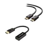 Cable Matters DisplayPort to DisplayPort Cable (DP to DP Cable) 3 Feet & DisplayPort to HDMI Adapter