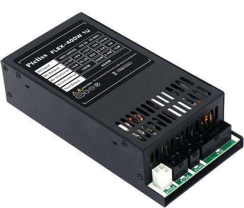 Ptcliss 400W Full Modular 1U Flex ATX Power Supply 80 Plus Bronze Efficiency, Flex-400W
