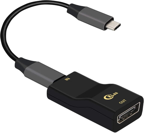 CKLau 4Kx2K@60Hz USB C to DisplayPort Adapter, USB-C to DP Converter with Cable Compatible Thunderbolt 3 for CKLau KVM Switch, Galaxy, MacBook, Surface Pro, Oculus Rift S, XPS, iPad, Samsung, Dell