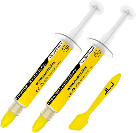 JLJ Thermal Paste, 12g CPU Paste Thermal Compound Paste Heatsink for IC/Processor/CPU/All Coolers, Carbon Based High Performance, Thermal Interface Material, CPU Thermal Paste