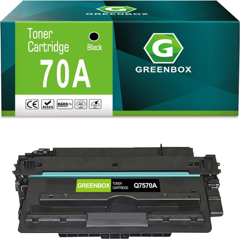 GREENBOX Compatible 70A Q7570A Black Toner Cartridge Replacement for HP Q7570A for HP Laserjet M5035 MFP M5025 MFP HP Laserjet M5035X MFP Q7830A M5035XS MFP Q7831A Printer (1 Pack, 15,000 Pages)