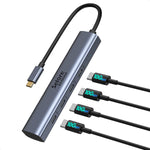 10Gbps USB C Hub, 4 Ports USB C Splitter for Laptop, USB C to USB C Hub Multiport Adapters for MacBook Pro/Air, iMac, Surface Pro, Chromebook, Dell, HP, iPad, Samsung,Etc(Not Support Charging/Monitor)
