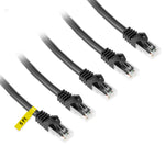 iwillink Cat6 Ethernet Cable 5 ft (5 Pack),Support POE High Speed Cat6 Cat 5e Cat 5 Network Patch Cord - RJ45, Stranded, UTP, POE, Pure Bare Copper Wire, 26AWG - Black