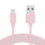 TALK WORKS Charger Lightning Cable Compatible w/iPhone 13/Pro/Pro Max, 14/Plus/Pro/Pro Max, 12, 11 Pro/Max/Mini, XR, XS/Max, X, 8, 7, 6, 5, SE, iPad, AirPods, Watch - 12' Cord - MFI Certified (Pink)