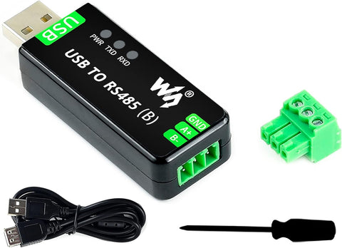 Industrial USB TO RS485 Converter Bidirectional Adapter, Original CH343G Chip Onboard TVS/Resettable Fuse/Protection Diodes,300bps-3MbpsBaudrateSupport Linux,Android,WinCE,Win10 / 8.1 / 8 / 7 / XP