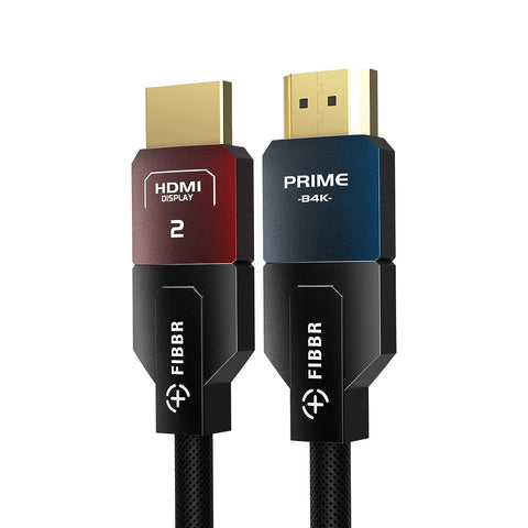 FIBBR 4K HDMI Cable, High Speed 18Gbps Nylon Braided HDMI 2.0 Cable Support 4K@60Hz 2K@144/165Hz Compatible with Fire TV, Playstation PS4 PS3 PC (6.56ft)