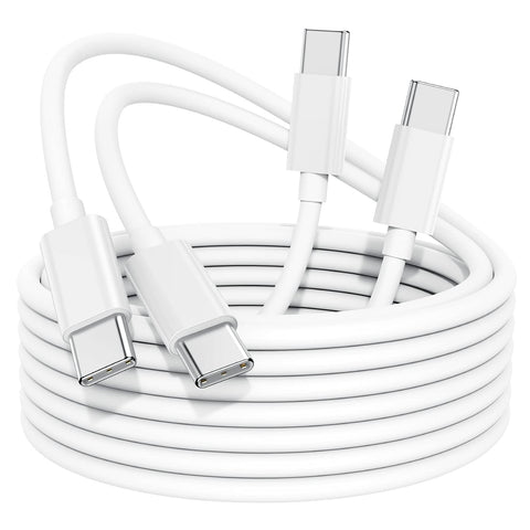 100W/5A Apple USB C to USB C Cable [2Pack / 3FT], Replacement Type C Charger Cord for MacBook Pro 16, 15, 14, 13 inch, MacBook Air 2020/2019/2018,iPad Pro/Air - White