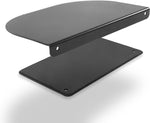 Winfeb Monitor Mount Reinforcement Plate- 2 Plates, Reduce Vibration, Black Steel, Anti-Slip- Comes with Microfiber Cloth