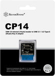 Silverstone SST-CP14 - USB 3.0 Internal (19-pin) Header to USB 3.1 / 3.2 Type-C (20-pin) Key-A Adapter