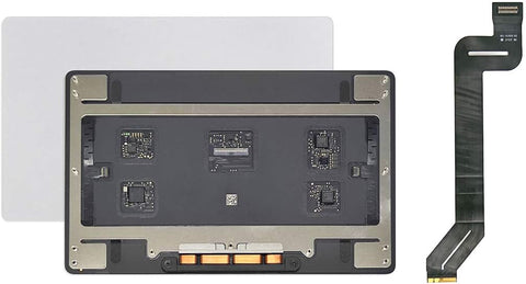 ICTION New Trackpad Touchpad with Flex Cable Replacement for MacBook Pro Retina 15.4" A1990 2018 2019 Year (Silver)