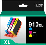 910XL Ink Cartridges for HP Printer for HP 910 XL 910XL Ink Cartridges Compatible with Officejet Pro 8025e 8028e 8035e 8028 8025 Printer (1 Cyan,1 Magenta,1 Yellow, 3 Pack)