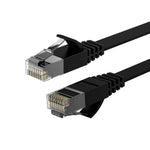 TESmart Cat 6 Ethernet Cable 50ft/15m, RJ45 Flat Network LAN Cable High-Speed 1000Mbps 250Mhz, Support Cat 5e, Suitable for Network Switch/Gigabit Modem, etc(50ft/15m,Black)