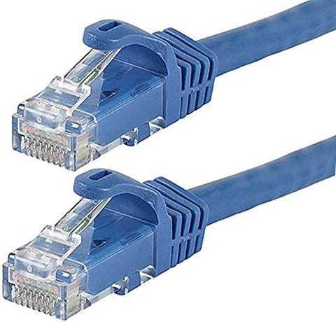Monoprice Cat6 Ethernet Patch Cable - 0.5 Feet - Blue (12-Pack) Snagless RJ45, 550MHz, UTP, Pure Bare Copper Wire, 24AWG - FLEXboot Series