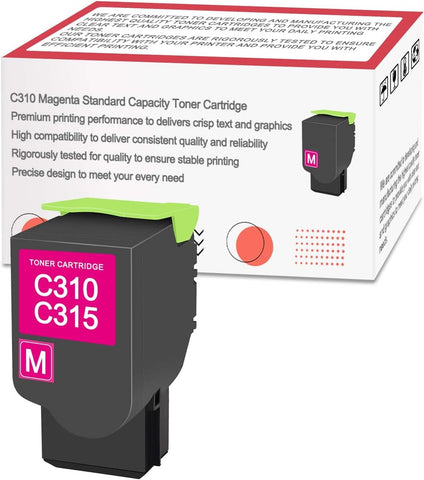 C310 Standard Yield Magenta Toner Cartridge Compatible with Xerox 006R04358 C310 C315 Printers (2,000 Pages)