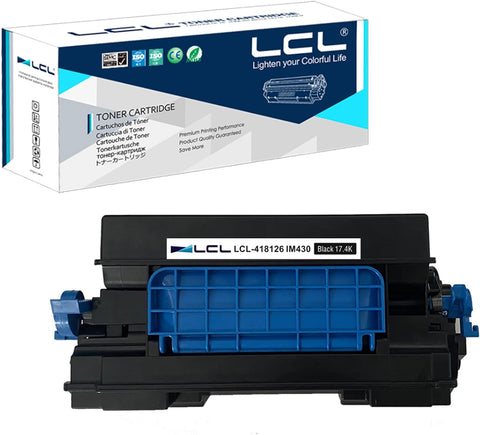 LCL Compatible Toner Cartridge Replacement for Ricoh 418126 IM430 IM430F Savin IM430F Savin P502 High Yield IM 430F Savin IM430F Savin P502 Lanier P502 (1-Pack Black)