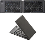 SANWA Foldable Bluetooth Keyboard, Rechargeable Wireless Folding Keypad, Portable & Slim, for Laptop Desktop Computer PC iPad/iPhone Tablet Smartphone, Compatible with MacBook, Windows, Android, iOS