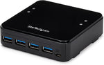 StarTech.com USB 3.0 Peripheral Sharing Switch - 4 USB 3.0 (5Gbps) x 4 Computers - Mac / Windows / Linux - USB A/B Switch - USB Switch (HBS304A24A)