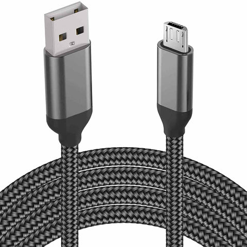 15FT Micro USB Cable, Extra Long, Fast Charging,Nylon Cord,Charger for Sony PS4 Controller/Dual Shock 4/Echo Dot/Kindle Fire/Samsung/Android/Camera,LG Aristo 5/K40/Phoenix/Escape,Moto E/E5/E6, BLU G80