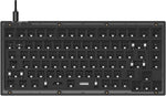 Keychron V1 Wired Custom Mechanical Keyboard Barebone Version, 75% Layout QMK/VIA Programmable Macro with Hot-swappable Support Compatible with Mac Windows Linux (Frosted Black - Translucent)