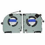 ZHAWULEEFB Replacement New CPU +GPU Cooling Fan for DELL G7 7500 Laptop (MG75080V1-C010-S9A 00XPY2 CPU DC5V 00.41A)(MG80081V1-C010-S9A 08THFX GPU 0.54A DC12V) Fan