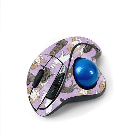 MightySkins Glossy Glitter Skin for Logitech M570 Wireless Trackball Mouse - Cat Chaos | Protective, Durable High-Gloss Glitter Finish | Easy to Apply, Remove, and Change Styles | Made in The USA