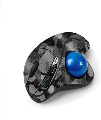 MightySkins Glossy Glitter Skin for Logitech M570 Wireless Trackball Mouse - Black Camo | Protective, Durable High-Gloss Glitter Finish | Easy to Apply, Remove, and Change Styles | Made in The USA