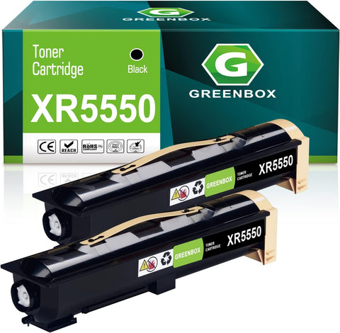 GREENBOX Compatible 5550 High Yield Toner Cartridge Replacement for Xerox 5550 106R01294 for 5550 Printer (35,000 Pages, 2 Black)