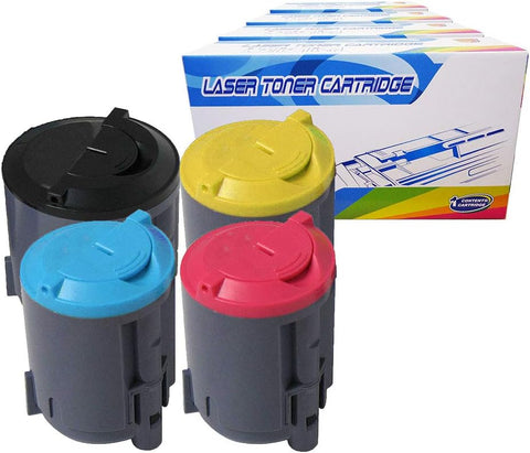 Inktoneram Compatible Toner Cartridges Replacement for Samsung CLP-300 CLP300 CLP-300N CLX-2160N CLX-3160N CLP-K300B CLP-C300B CLP-M300B CLP-Y300B ([Black,Cyan,Magenta,Yellow], 4-Pack)