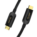 FIBBR 8K HDMI 2.1 Cable, Certified HDMI Braided Cord, 48Gbps Gold-Plated Connectors HDMI Cable, Support 8K@60Hz, 4K@120Hz, eARC, HDCP 2.3 & 2.2, Dynamic HDR(3.3FT)