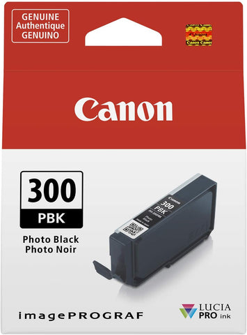 Canon PFI-300 Lucia PRO Ink, Photo Black, Compatible to imagePROGRAF PRO-300 Printer, Standard (4193C002)