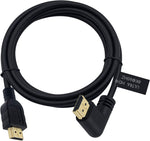 Poyiccot 8K HDMI 2.1 Cable 6feet?8K HDMI 48gbps 90 Degree Right Angle HDMI to HDMI Cable, HDMI 2.1 Cable with 8K 60Hz Video and 3D HDR for TV/Xbox /PS4 /PS5(M/M Right)