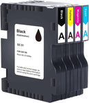 New Sublimation Ink Cartridge Compatible for RICOH SG3210DNW Printer(1 Black, 1 Cyan, 1 Magenta, 1 Yellow, 4-Pack) A Series