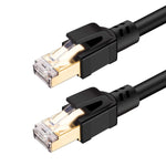 ANNNWZZD Cat 8 Ethernet Cable High Speed SSTP LAN Cat8 Cables 40Gbps 2000Mhz Network Patch Cable for Gaming, Router, Modem, PC, PS4 (30ft/30FT)