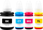 Refill Dye Ink Bottle Replacement for GI-290 GI290 Use for Canon PIXMA G4200 G4210 G3200 G1200 G2200 Printer, BK 135ML& 70ML C/M/Y, 4-Pack