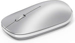 OMOTON Bluetooth Mouse for iPad and iPhone (iPadOS 13 / iOS 13 and Above), Ultra-Thin Wireless Mouse Compatible with Bluetooth Enabled Computer, Laptop, PC, Notebook, and Mac Series (Silver)