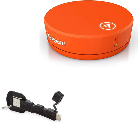 BoxWave Cable Compatible with Skyroam Solis Global WiFi Hotspot (Cable by BoxWave) - USB Type-C Keychain Charger, Key Ring 3.1 Type C USB Cable for Skyroam Solis Global WiFi Hotspot - Jet Black