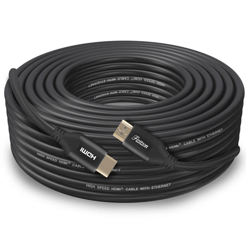 Fizttzon 4K HDMI Cable 40Ft High Speed HDMI 2.0 Cable Support 4K/60Hz,3D,1080P,18Gbps Transfer-Blcak