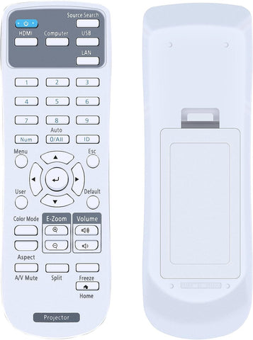 CB-E10 Replacement Remote Control Compatible for Epson Projector BrightLink 1480Fi EB-735Fi EX3280 EX5280 EX9230 Home Cinema 880/1080 PowerLite 118 PowerLite 992F E20/ EB-720/ EB-725W/ EB-L200SW