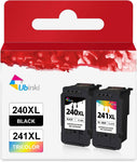 Ubinki 240XL 241XL Ink Cartridge Combo Pack for Canon PG-240XL CL-241XL 240 PG240 241 CL241 XL for Pixma MG3620 MG3600 TS5120 TS5100 MG2120 MG3520 MX452 MX512 MX532 MX472 MG2220 MG3120 MG3122 Printer