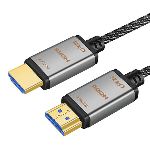 General Kirzi Nylon Braided Fiber HDMI Cable 33ft(10m) Support 4K 60Hz,HDR10, ARC, HDCP2.2, 3D, 18Gbps,4 4 4/4 2 2/4 2 0 Slim and Flexible HDMI Fiber Optic Cable