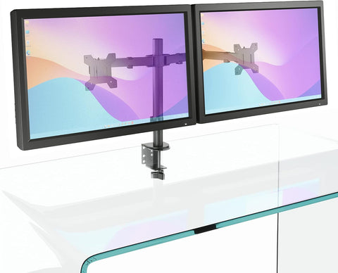 ???????????? ????????* Dual Monitor Stand & Mount - Monitor Stands for 2 Monitors, Dual Monitor Stand Desk - Fits 10-30 Inches Screens, Screen Tilt 180° Rotate 360°, Dual Monitor Arm Desk Mount