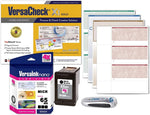 VersaCheck 65 MICR Black Printer Conversion Kit - The Easy Way to Convert Any Printer Using HP 65 Black Ink cartridges into a Bank Compliant MICR Printing Solution