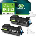 GREENBOX Compatible Toner Cartridge Replacement for Kyocera TK-3122 TK3122 1T02L10US0 for Ecosys FS-4200DN M3550idn Printer (2-Pack Black)