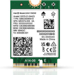 Intel AX411 Double Connect WiFi 6E (Gig+) CNVio2 Tri Band 2.4/5/6GHz Wireless Adapter AX411NGW 802.11ax 2.4Gbps Bluetooth 5.3 No vPro