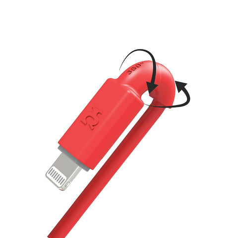 mYmosh Lightning to Type-C, Apple MFI Certified, PD Fast Charging, 30KG Tear Resistant Compatible for iPhone, IPAD, iPod (1.2M Length) (Red)