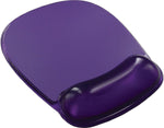 MyOfficeInnovations 811731 Gel Mouse Pad/Wrist Rest Combo, Purple (18265)