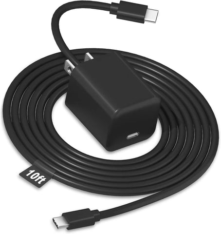 10ft 15W Fast Charger Compatible with New Fire HD 8/10/8 10 Plus/Kids Pro/9th-11th Gen/New Fire 7-12th Gen 2022/Paperwhite 2021, with 10 feet USB-C Cord