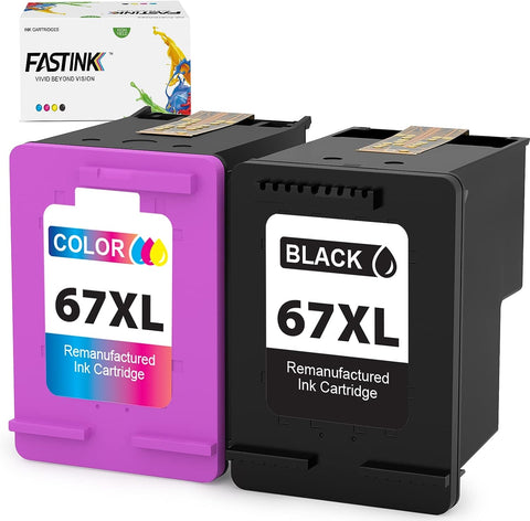 67XL Ink Cartridge Black Color Combo Pack,High-Yield,Replacement for HP 67 XL 67XL hp67xl hp67 hp67xlblk for HP DeskJet 2755e,Deskjet 4155e, 4155 4100 2700, Envy Pro 6455e 6000 6455 6055e 6055 6052