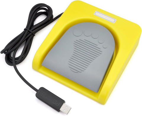 iKKEGOL USB Single Foot Switch Control One Key Customized Computer Keyboard Action Pedal HID Yellow
